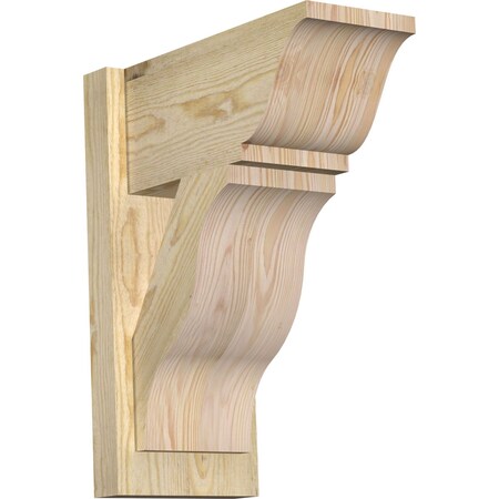 Ekena Millwork Funston Traditional Rough Sawn Outlooker, Douglas Fir, 8"W x 16"D x 20"H OUT08X16X20FST01RDF